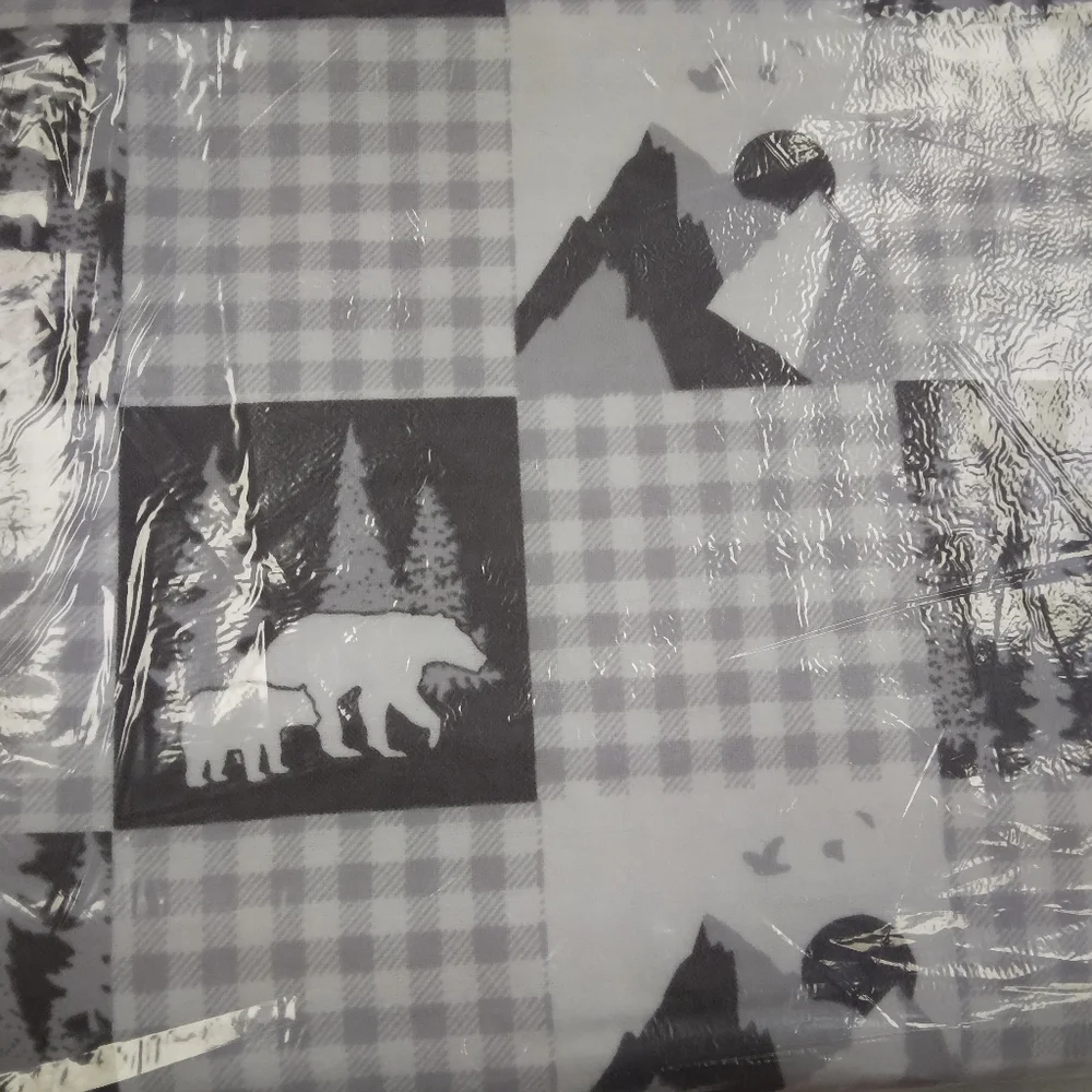 FABRIC Flannel Wilderness Gray, 100% Cotton Flannel, 8 Yard Sealed Bolt